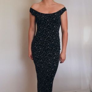 Vintage floral maxi dress